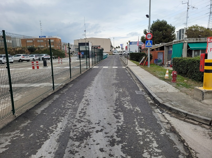 Millora del carril d'accés a les nostres instal·lacions de Tarragona